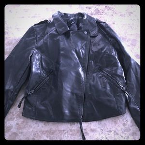 Faux leather jacket